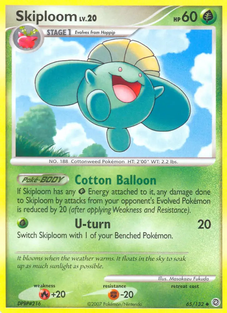 Skiploom (65/132) [Diamond & Pearl: Secret Wonders] - Pokemon Single