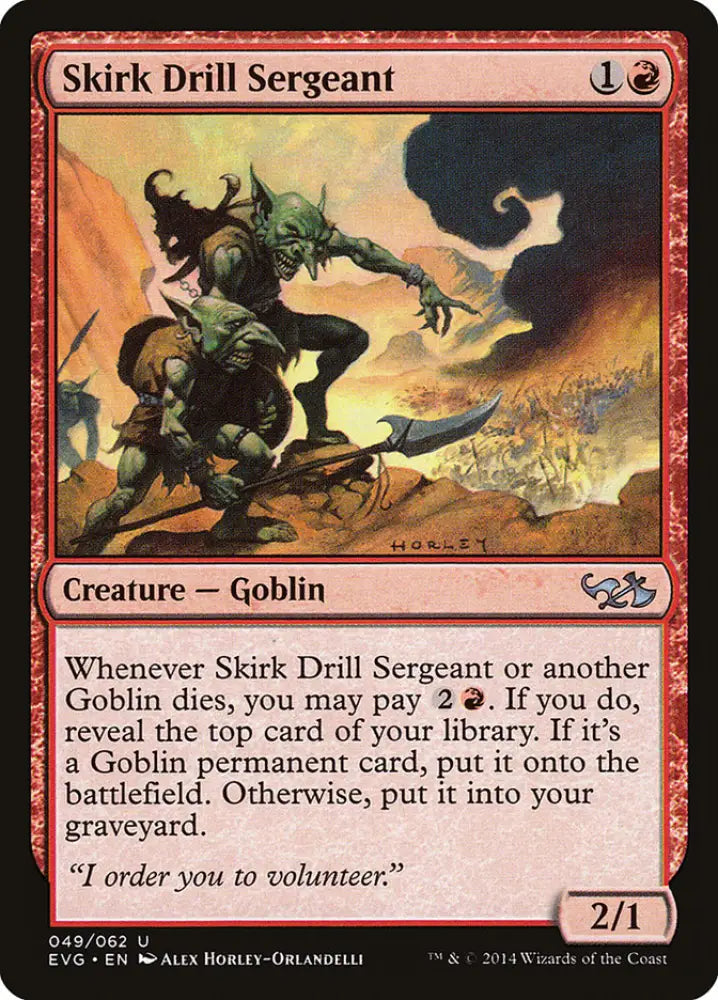 Skirk Drill Sergeant (Elves vs. Goblins) [Duel Decks Anthology] - MTG Single
