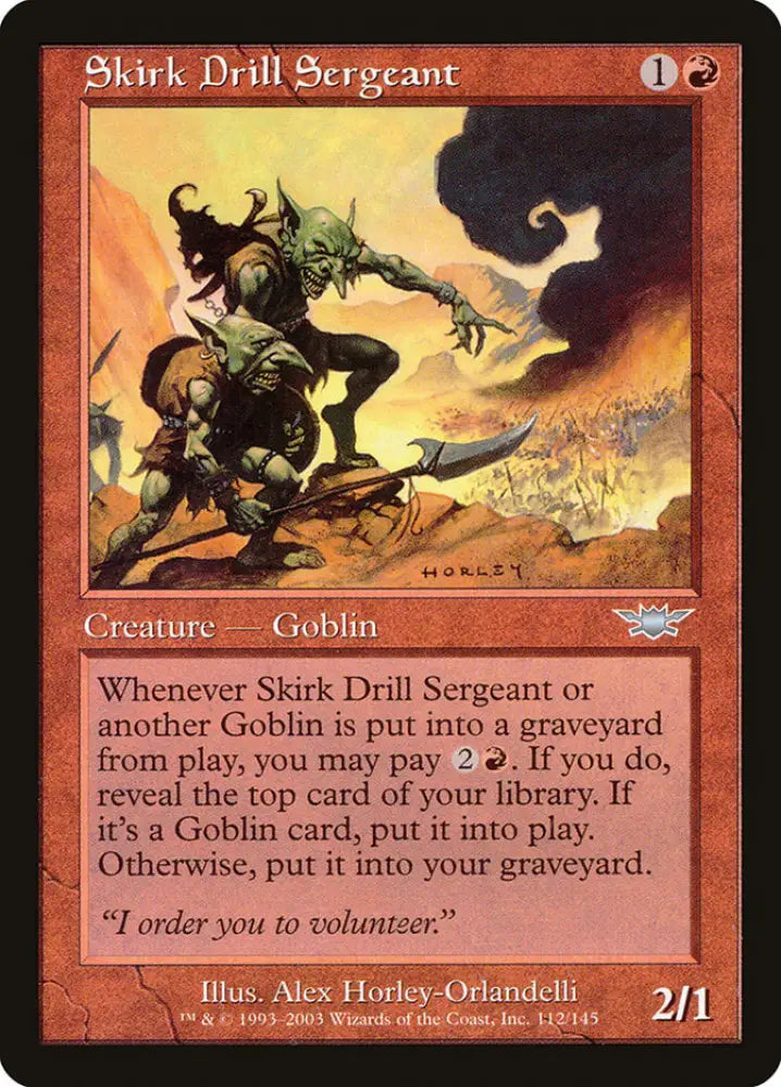 Skirk Drill Sergeant [Legions] - MTG Single