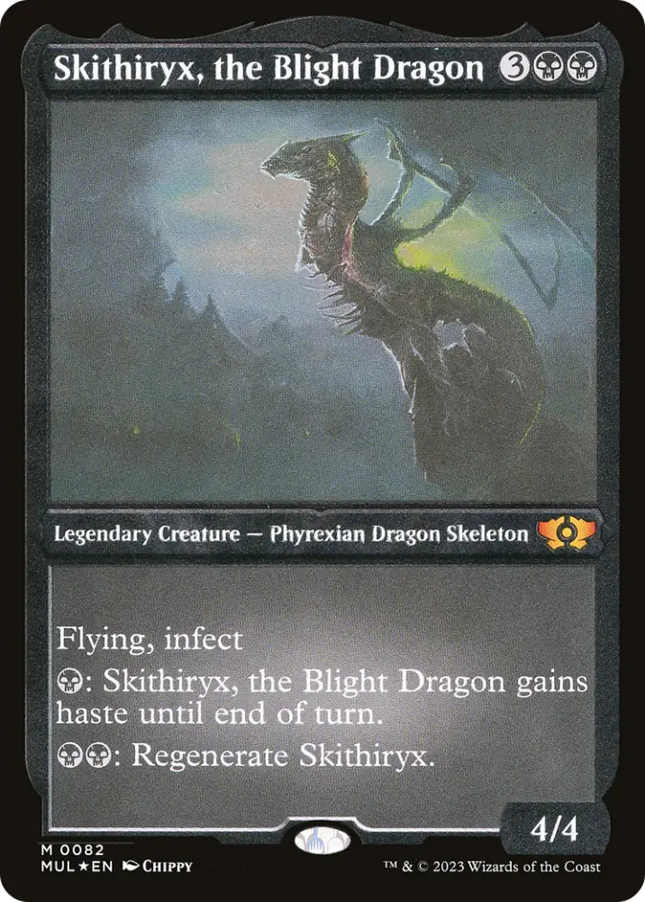 Skithiryx the Blight Dragon (Foil Etched) [Multiverse Legends] - MTG Single