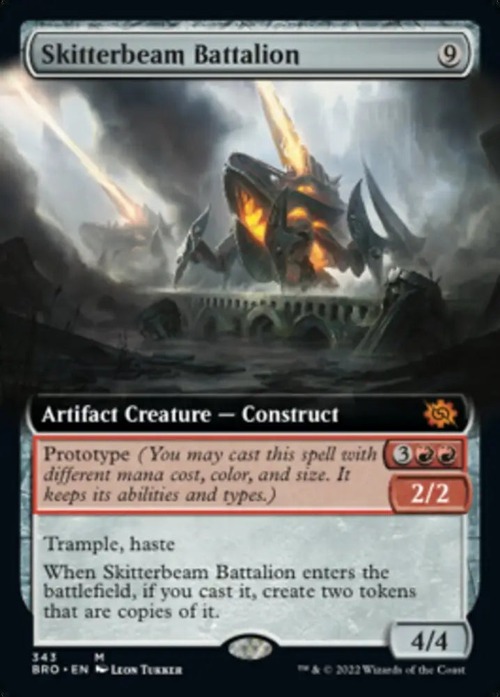 Skitterbeam Battalion (Extended Art) [The Brothers’ War] - MTG Single