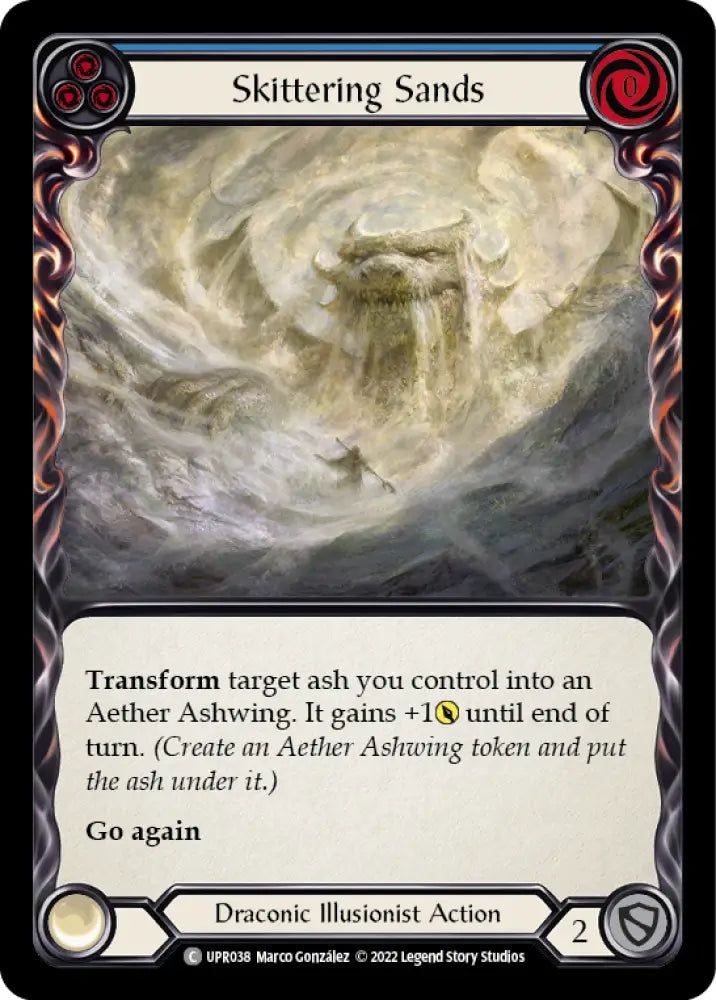 Skittering Sands (Blue) [Uprising] Rainbow Foil - Flesh And Blood Single