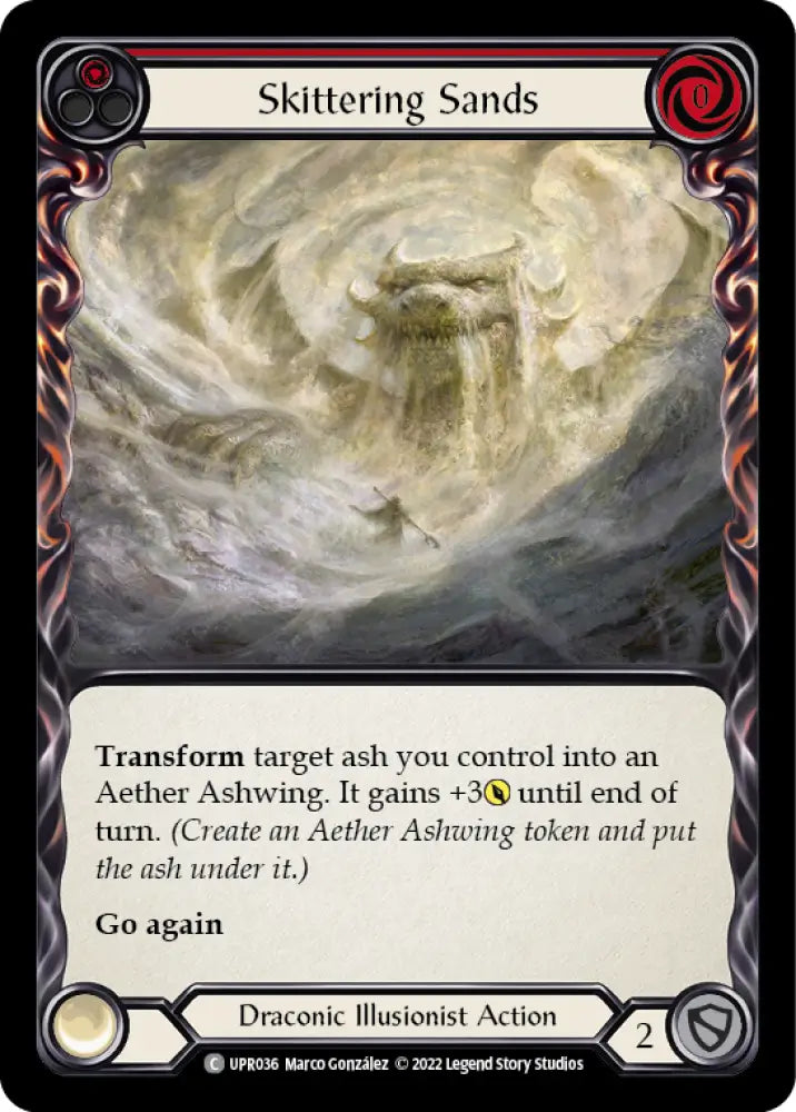 Skittering Sands (Red) [Uprising] Rainbow Foil - Flesh And Blood Single