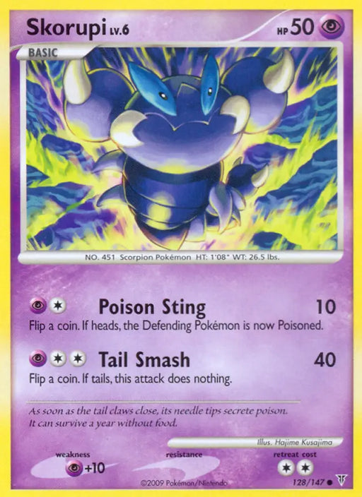 Skorupi (128/147) [Platinum: Supreme Victors] - Pokemon Single