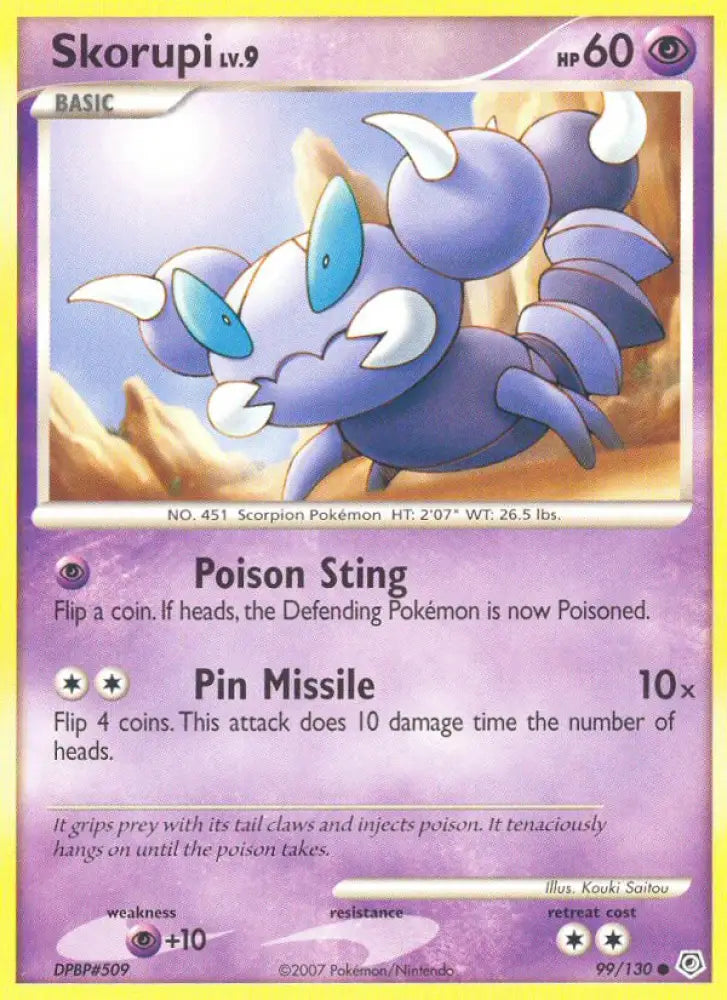 Skorupi (99/130) [Diamond & Pearl: Base Set] - Pokemon Single
