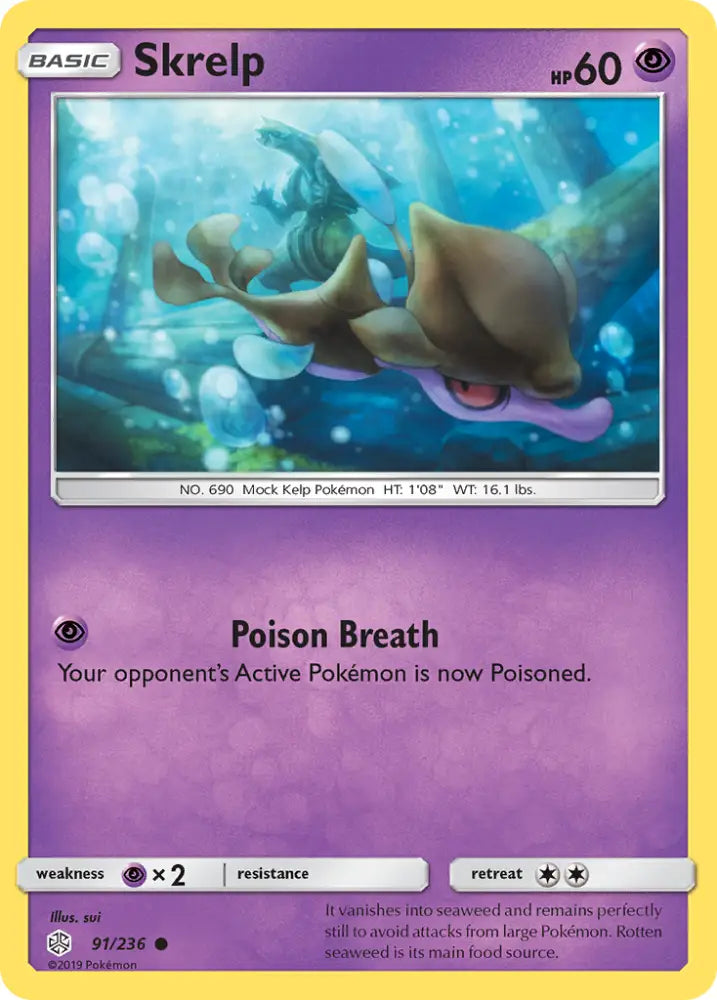 Skrelp (91/236) [Sun & Moon: Cosmic Eclipse] - Pokemon Single