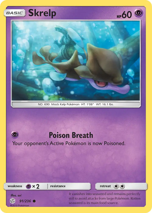 Skrelp (91/236) [Sun & Moon: Cosmic Eclipse] - Pokemon Single