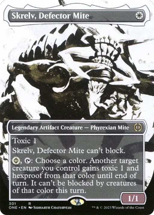 Skrelv Defector Mite (Borderless Ichor) [Phyrexia: All Will Be One] - MTG Single