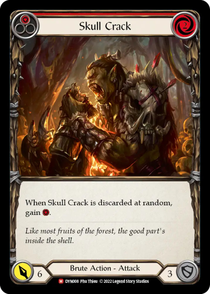 Skull Crack [Dynasty] Rainbow Foil - Flesh And Blood Single