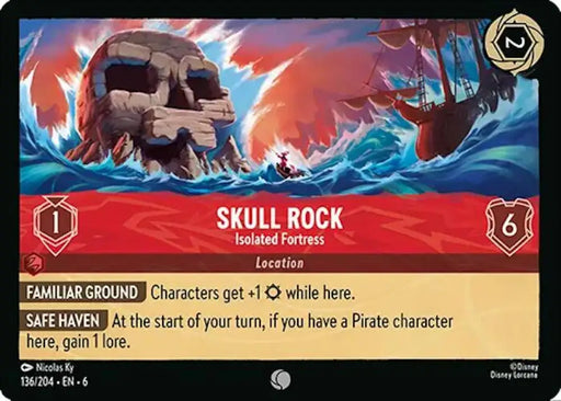Skull Rock - Isolated Fortress (136/204) [Azurite Sea] - Lorcana Single