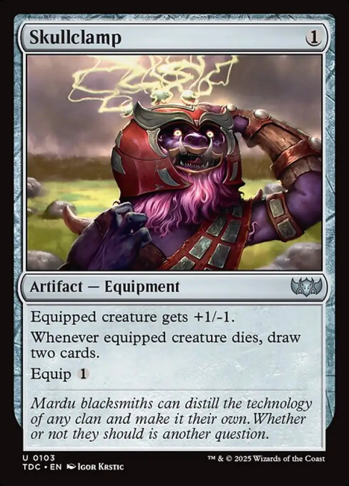 Skullclamp (103) [Tarkir: Dragonstorm Commander]