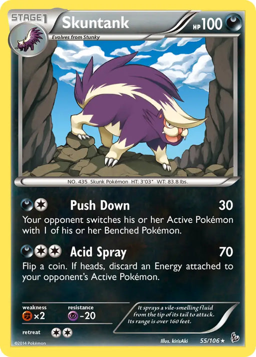 Skuntank (55/106) [XY: Flashfire] - Pokemon Single