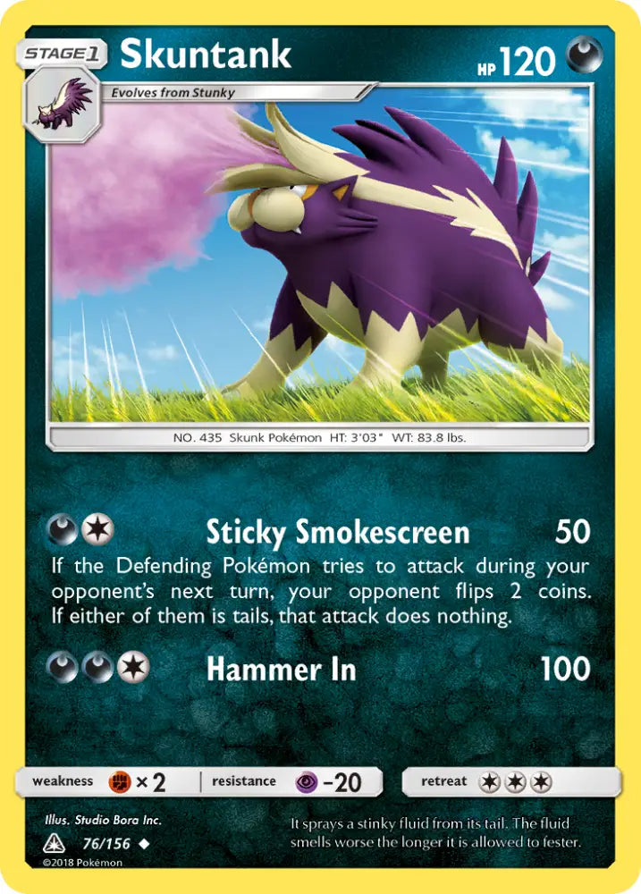 Skuntank (76/156) [Sun & Moon: Ultra Prism] - Pokemon Single