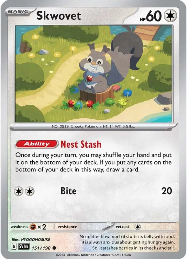Skwovet (151/198) [Scarlet & Violet: Base Set] - Pokemon Single