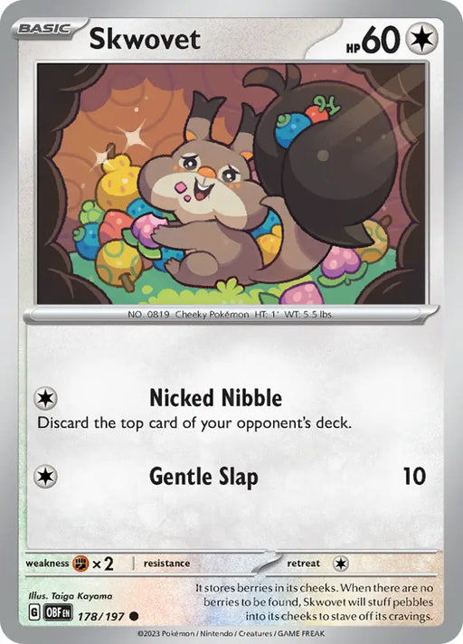 Skwovet (178/197) [Scarlet & Violet: Obsidian Flames] - Pokemon Single