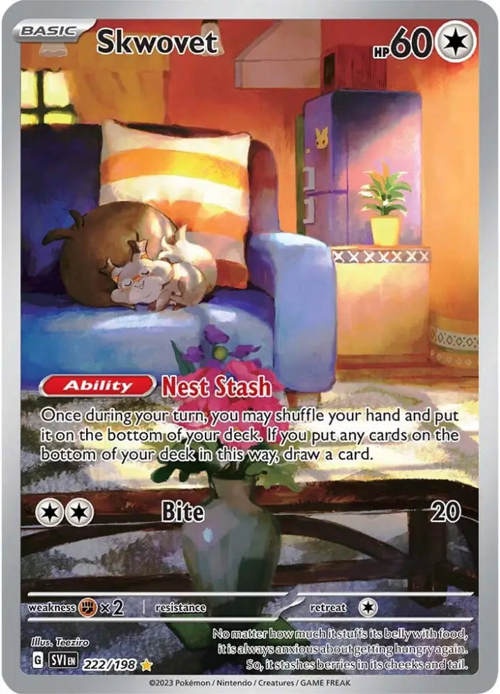 Skwovet (222/198) [Scarlet & Violet: Base Set] - Pokemon Single