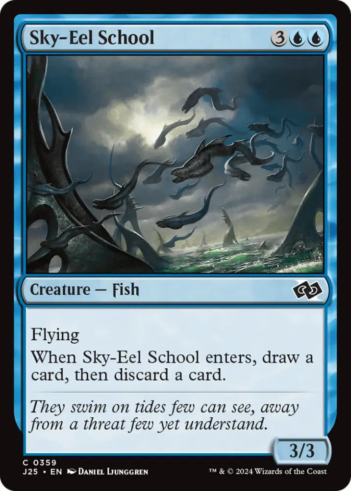 Sky-Eel School [Foundations Jumpstart] - MTG Single