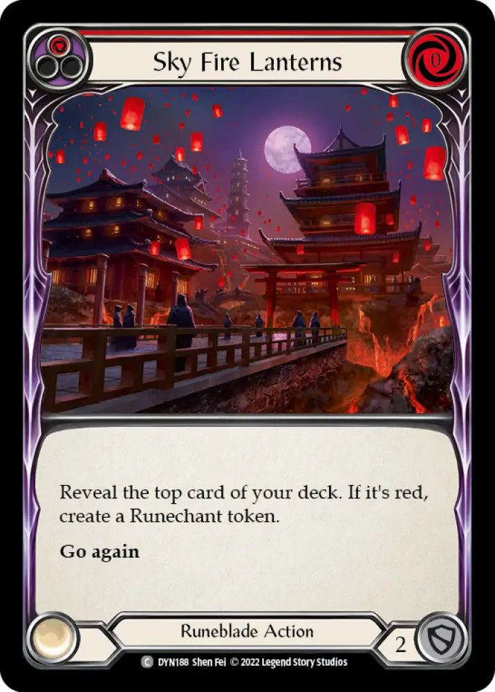 Sky Fire Lanterns (Red) [Dynasty] - Flesh And Blood Single