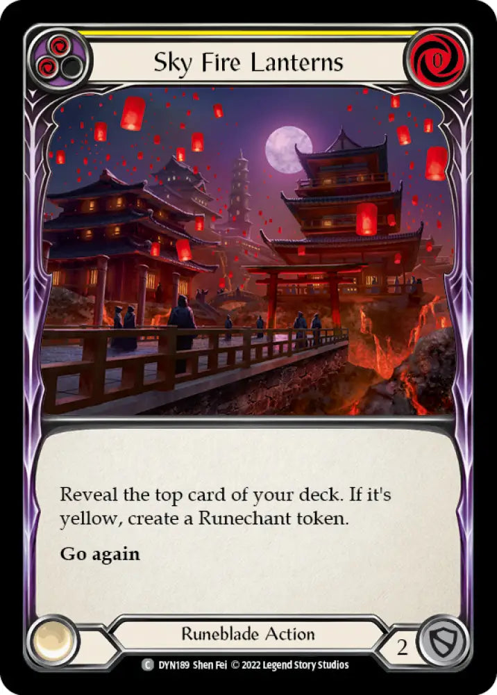 Sky Fire Lanterns (Yellow) [Dynasty] - Flesh And Blood Single