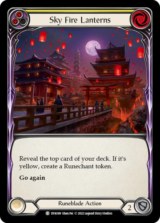 Sky Fire Lanterns (Yellow) [Dynasty] - Flesh And Blood Single