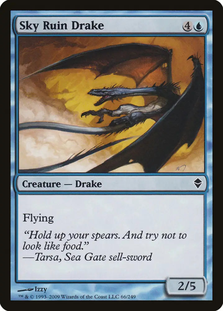 Sky Ruin Drake [Zendikar] - MTG Single
