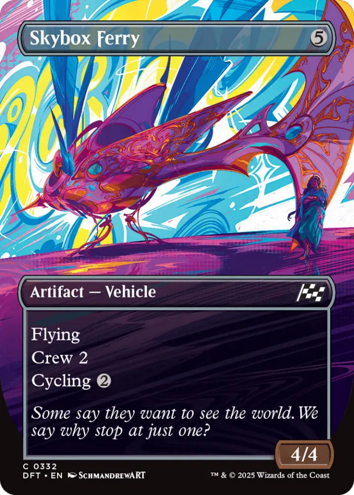 Skybox Ferry (Borderless) [Aetherdrift] - MTG Single