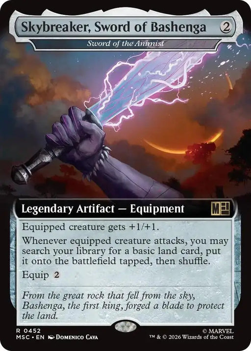 Skybreaker, Sword of Bashenga - Sword of the Animist (Extended Art) (452) [Marvel Super Heroes Commander]