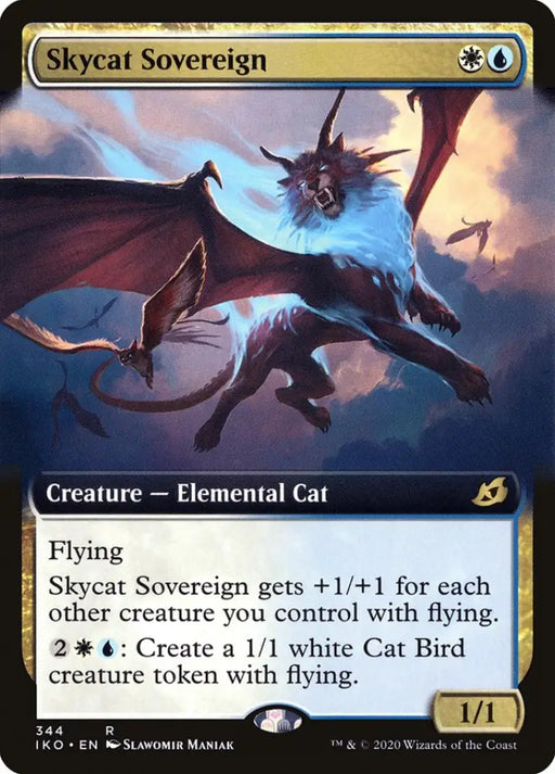 Skycat Sovereign (Extended Art) [Ikoria: Lair of Behemoths] - MTG Single