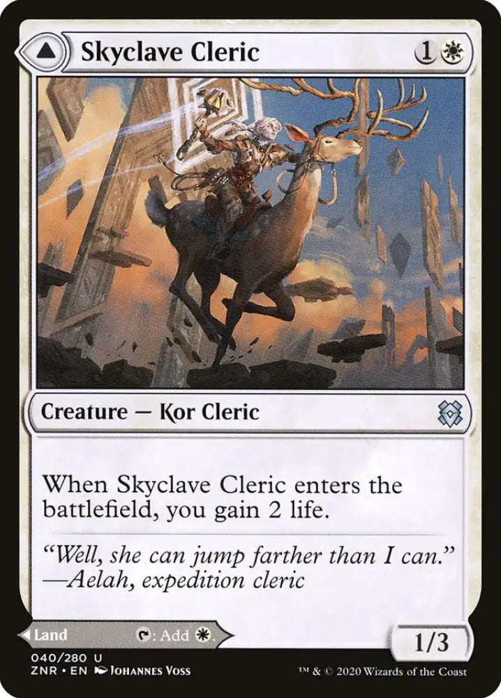 Skyclave Cleric // Skyclave Basilica [Zendikar Rising] - MTG Single