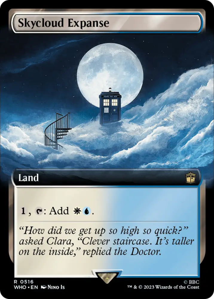 Skycloud Expanse (Extended Art) [Doctor Who] - MTG Single