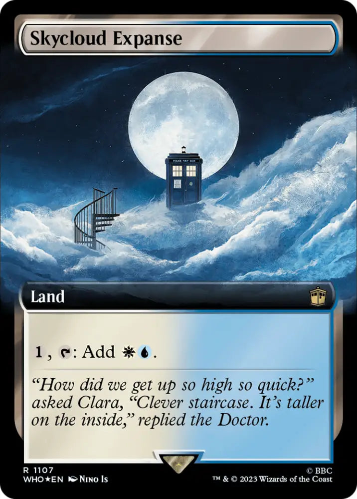 Skycloud Expanse (Extended Art) (Surge Foil) [Doctor Who] - MTG Single