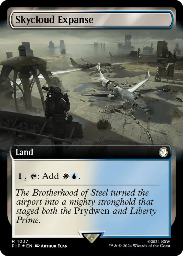 Skycloud Expanse (Extended Art) (Surge Foil) [Fallout] - MTG Single