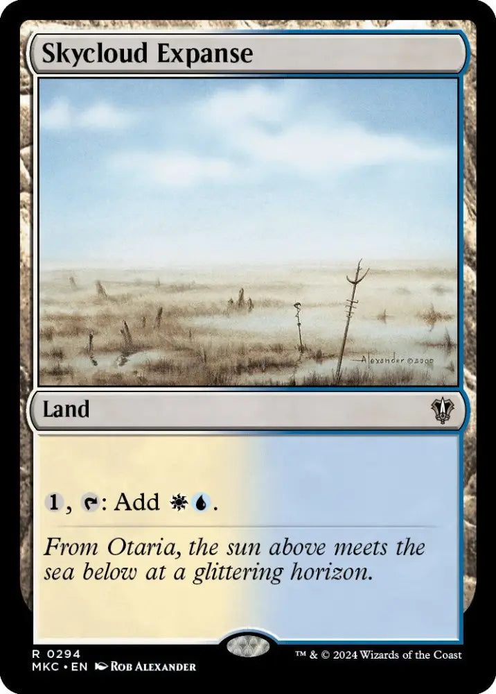 Skycloud Expanse [Murders at Karlov Manor Commander] - MTG Single