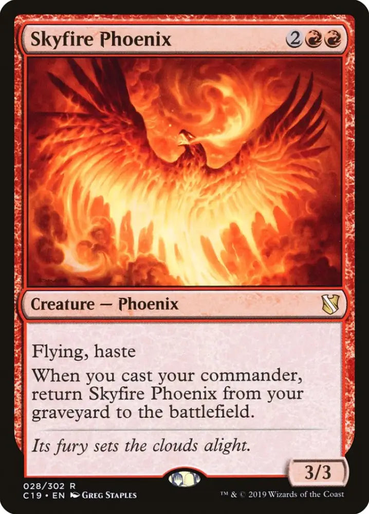 Skyfire Phoenix [Commander 2019] - MTG Single