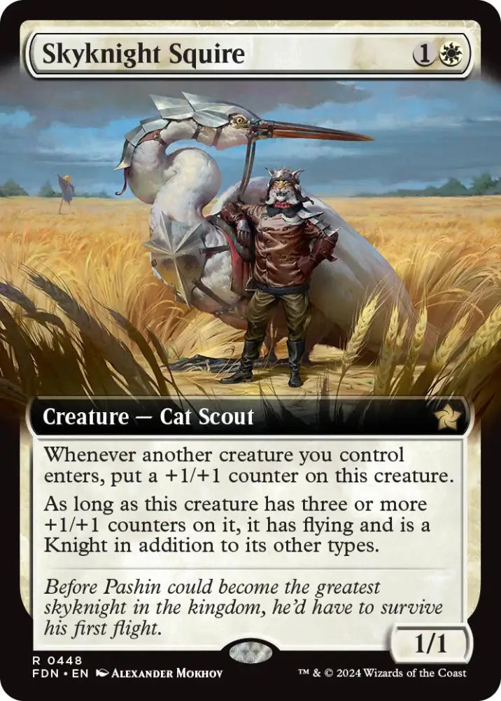 Skyknight Squire (Extended Art) [Foundations] - MTG Single