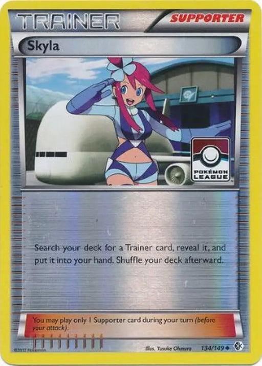 Skyla (134/149) (League Promo) [Black & White: Boundaries Crossed] - Pokemon Single