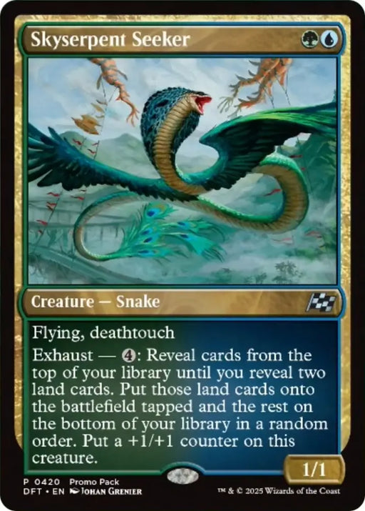 Skyserpent Seeker (Promo Pack) [Aetherdrift Promos] - MTG Single