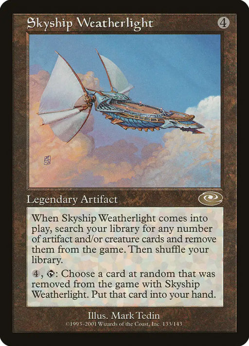 Skyship Weatherlight (Mark Tedin) [Planeshift] - MTG Single
