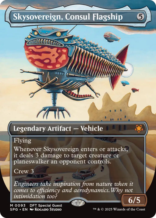 Skysovereign Consul Flagship (Borderless) [Aetherdrift Special Guests] - MTG Single