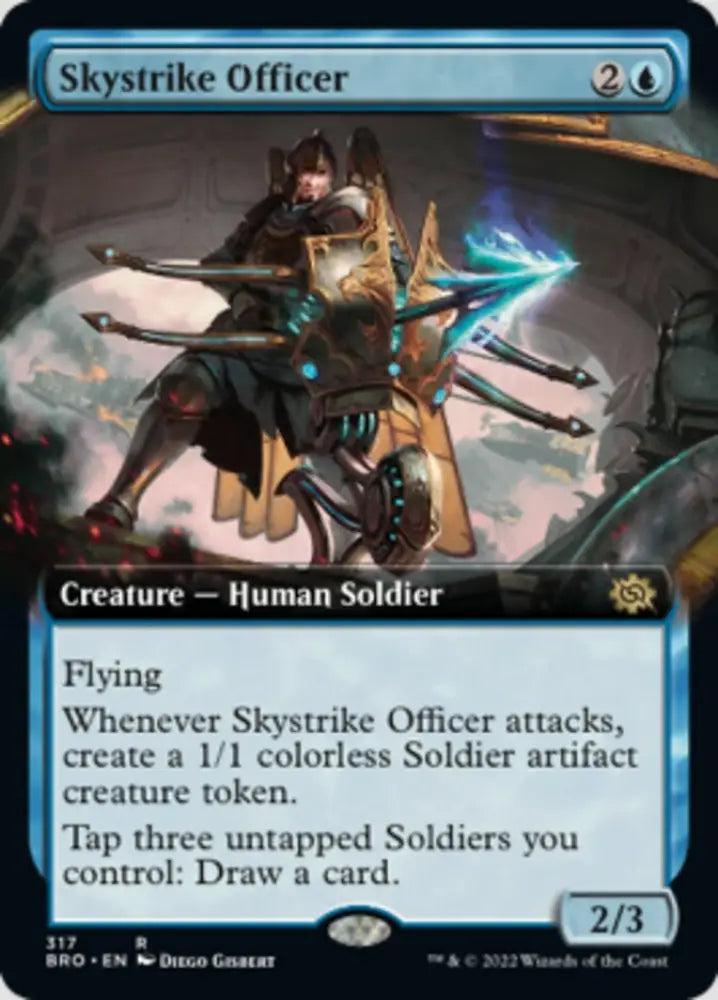 Skystrike Officer (Extended Art) [The Brothers’ War] - MTG Single