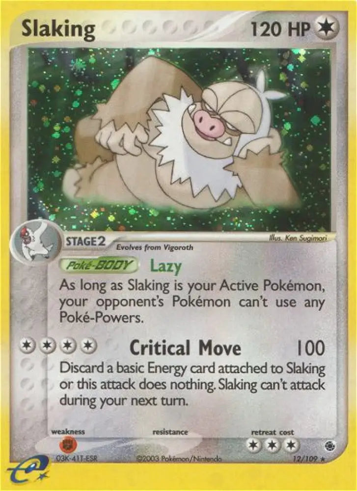 Slaking (12/109) [EX: Ruby & Sapphire] - Pokemon Single