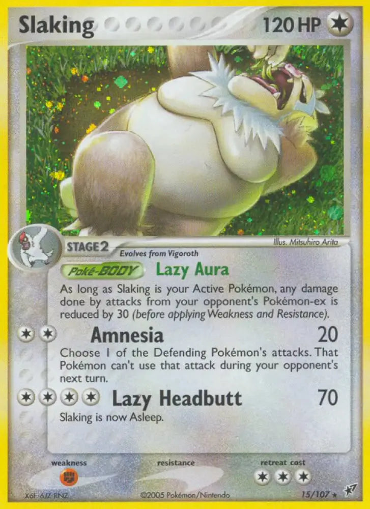 Slaking (15/107) [EX: Deoxys] - Pokemon Single