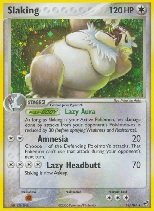 Slaking (15/107) [EX: Deoxys] - Pokemon Single
