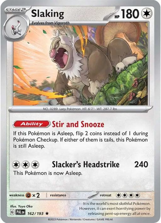 Slaking (162/193) [Scarlet & Violet: Paldea Evolved] - Pokemon Single