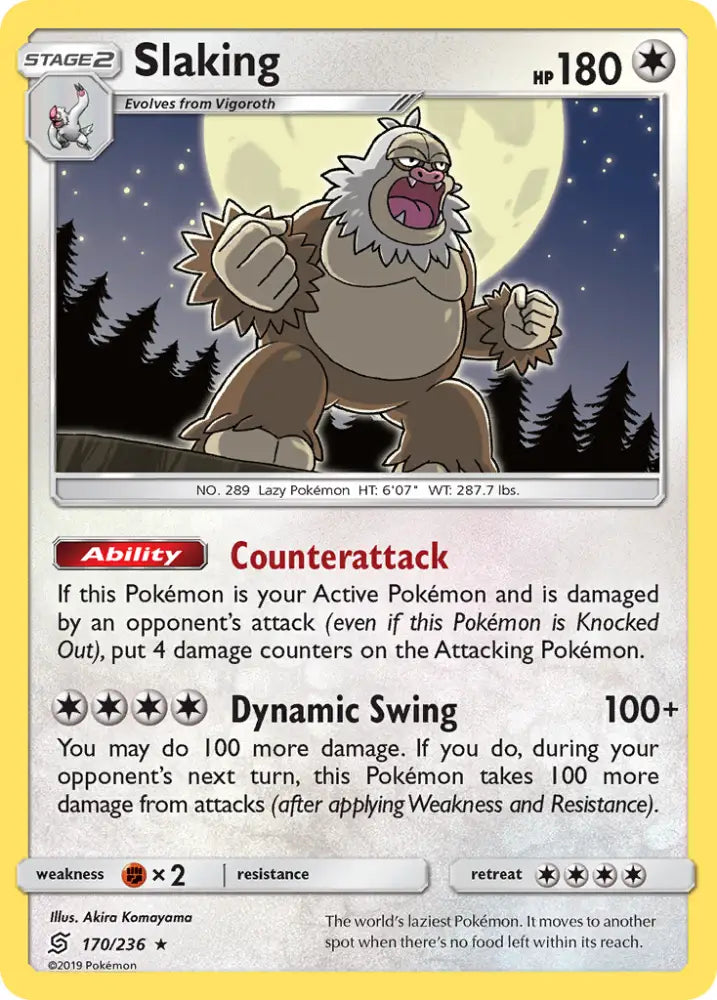 Slaking (170/236) [Sun & Moon: Unified Minds] - Pokemon Single