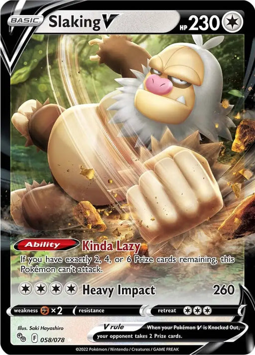 Slaking V (058/078) [Pokémon GO] - Pokemon Single