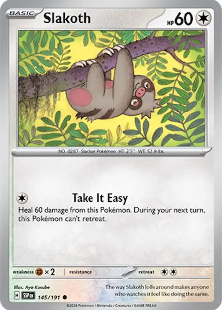 Slakoth (145/191) [Scarlet & Violet: Surging Sparks] - Pokemon Single