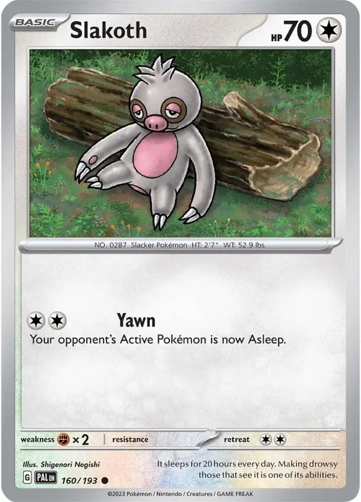 Slakoth (160/193) [Scarlet & Violet: Paldea Evolved] - Pokemon Single