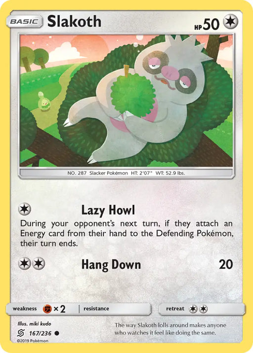 Slakoth (167/236) [Sun & Moon: Unified Minds] - Pokemon Single