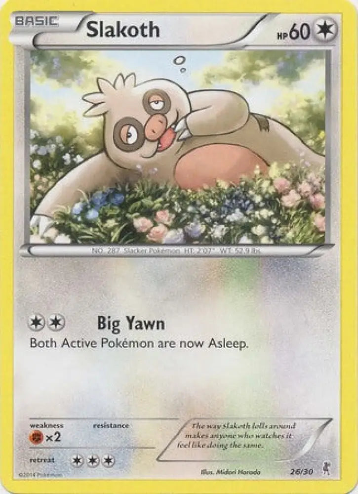 Slakoth (26/30) [XY: Trainer Kit 1 - Bisharp] - Pokemon Single